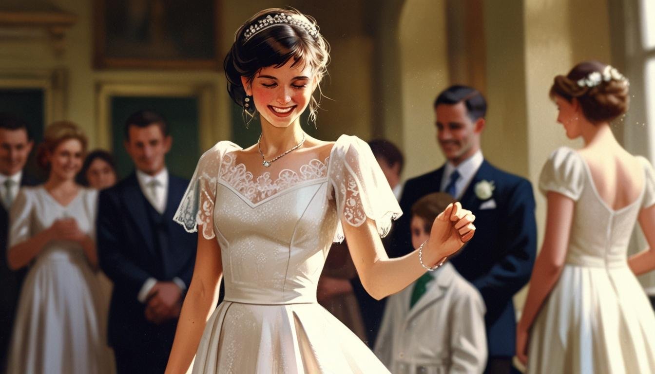 Une mariée célèbre trois générations de robes de mariée familiales