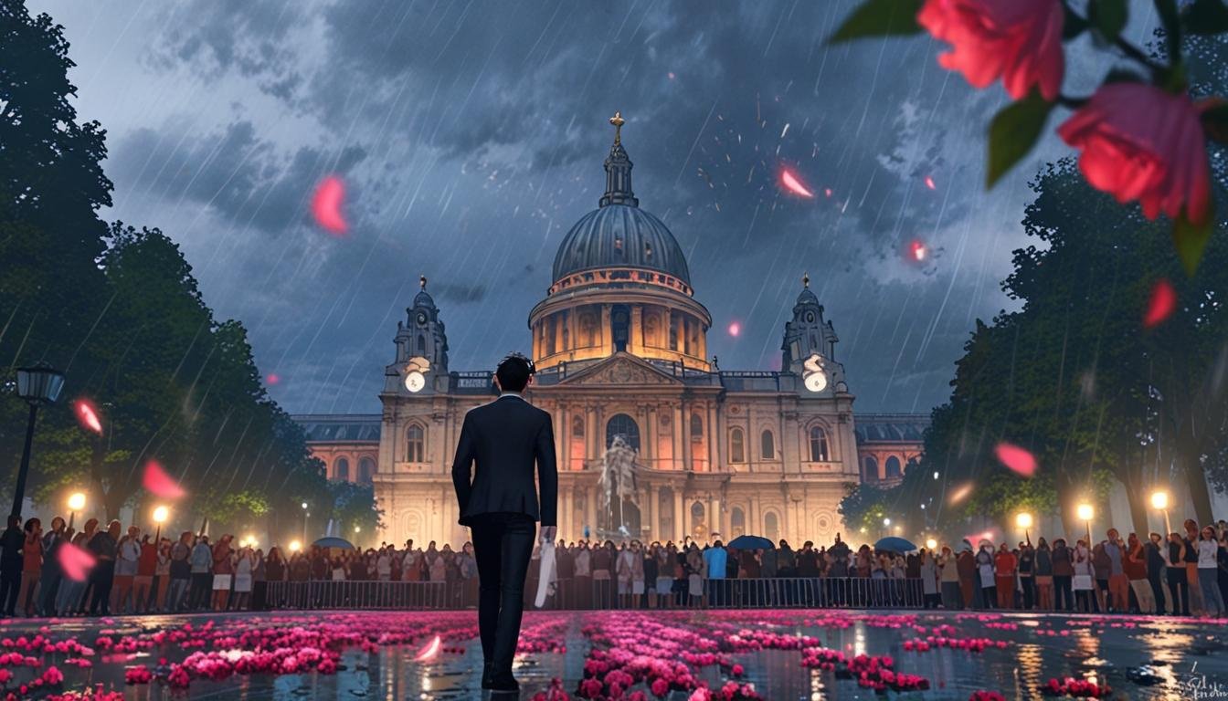 Un tournage inattendu devant la cathédrale St Paul à Londres