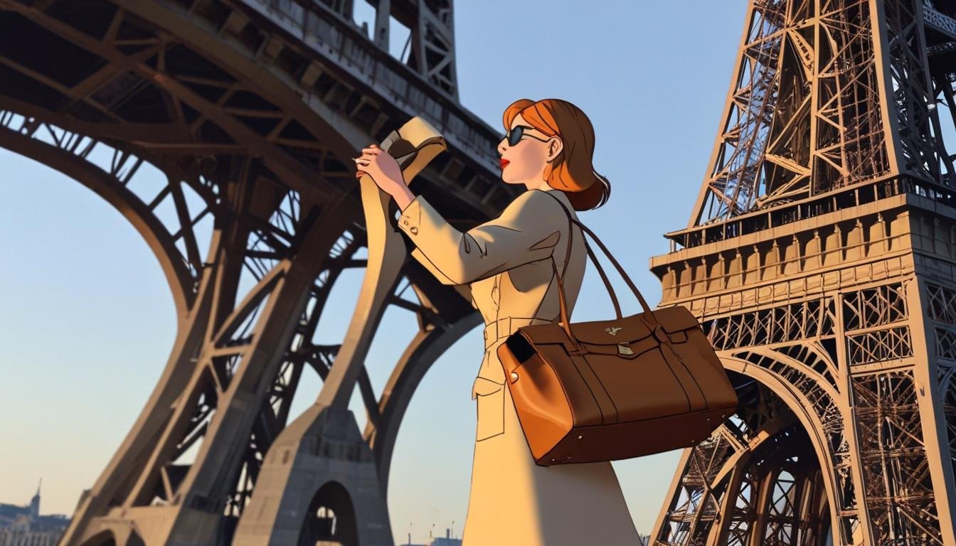 Celine présente les sacs Camille avant un défilé attendu