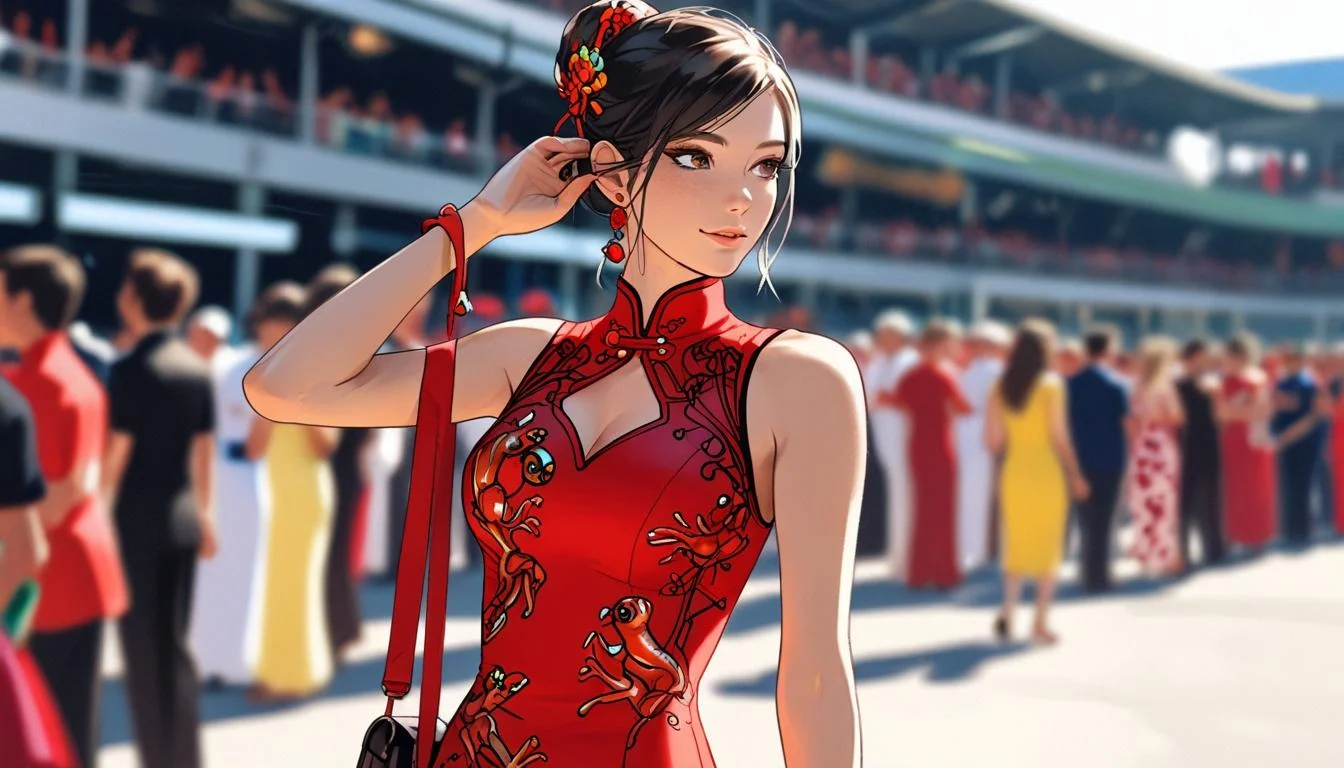 Alexandra Saint Mleux, nouvelle icône de la mode des WAG au Grand Prix de Chine
