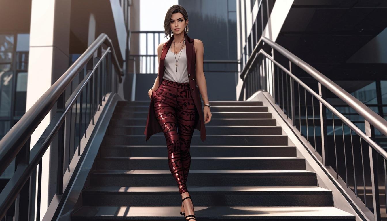 Nicole Neumann réinvente la mode avec des leggings audacieux
