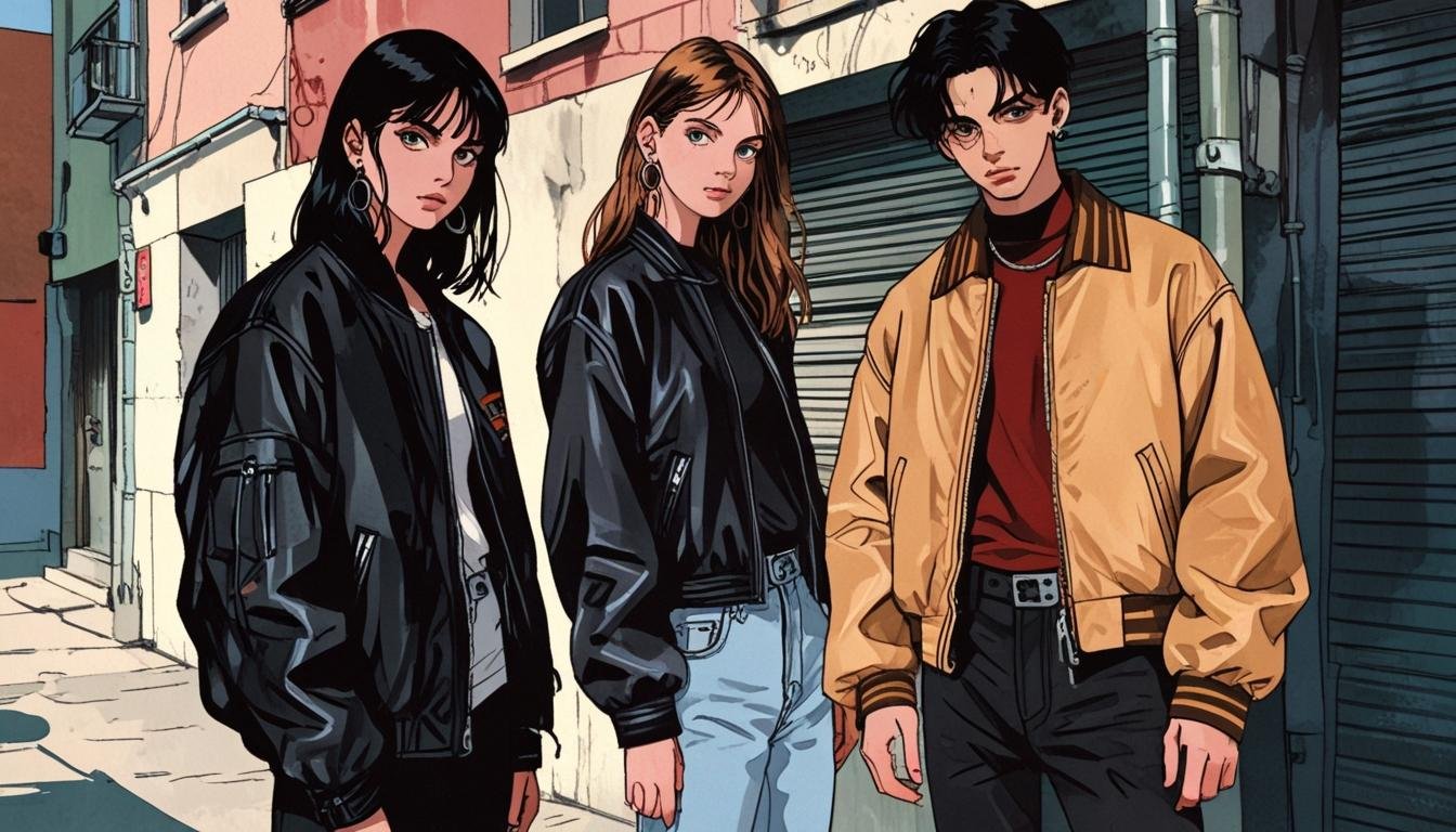 Le retour des vestes en cuir des années 90 dans la mode actuelle